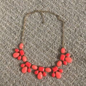 J. Crew pink statement necklace